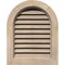 Ekena Millwork Round Top Gable Vent Unfinished, Functional, Pine Gable Vent w/ Brick Mould Face Frame, 34"W x 30"H GVWRT34X3000SFUPI - alternate 1